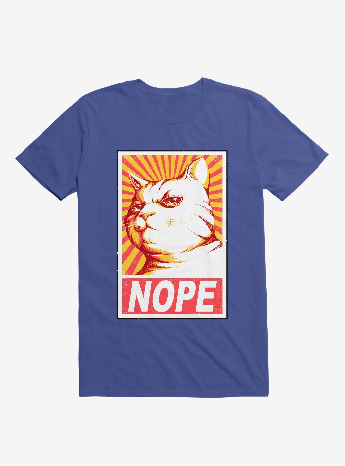 Obey Cats T-Shirt, ROYAL, hi-res