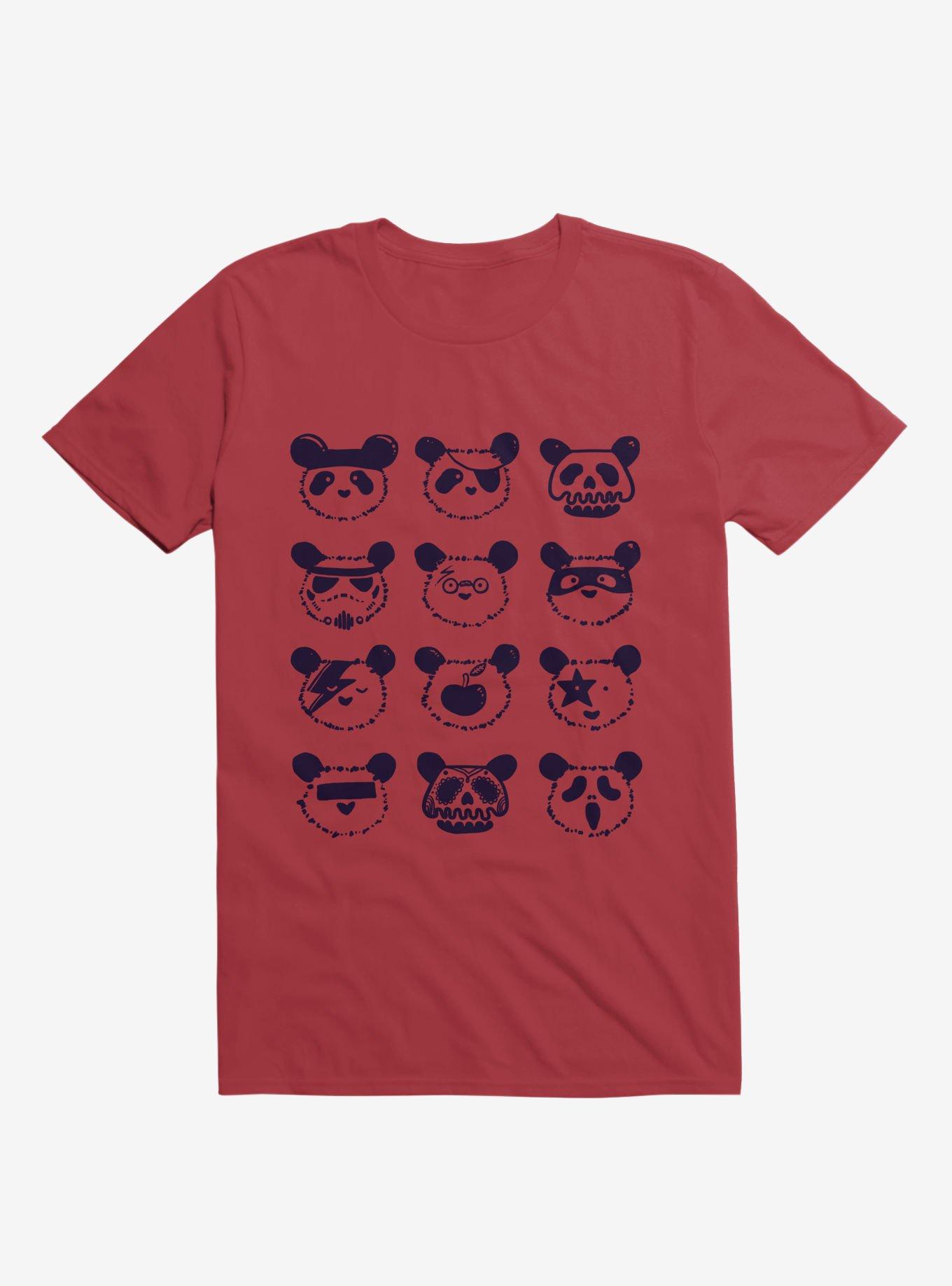 Pop Panda T-Shirt, RED, hi-res