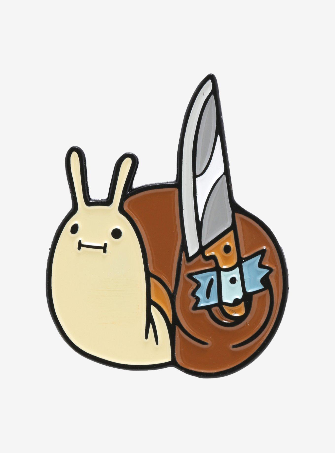 Cute & Deadly Snail Enamel Pin, , hi-res