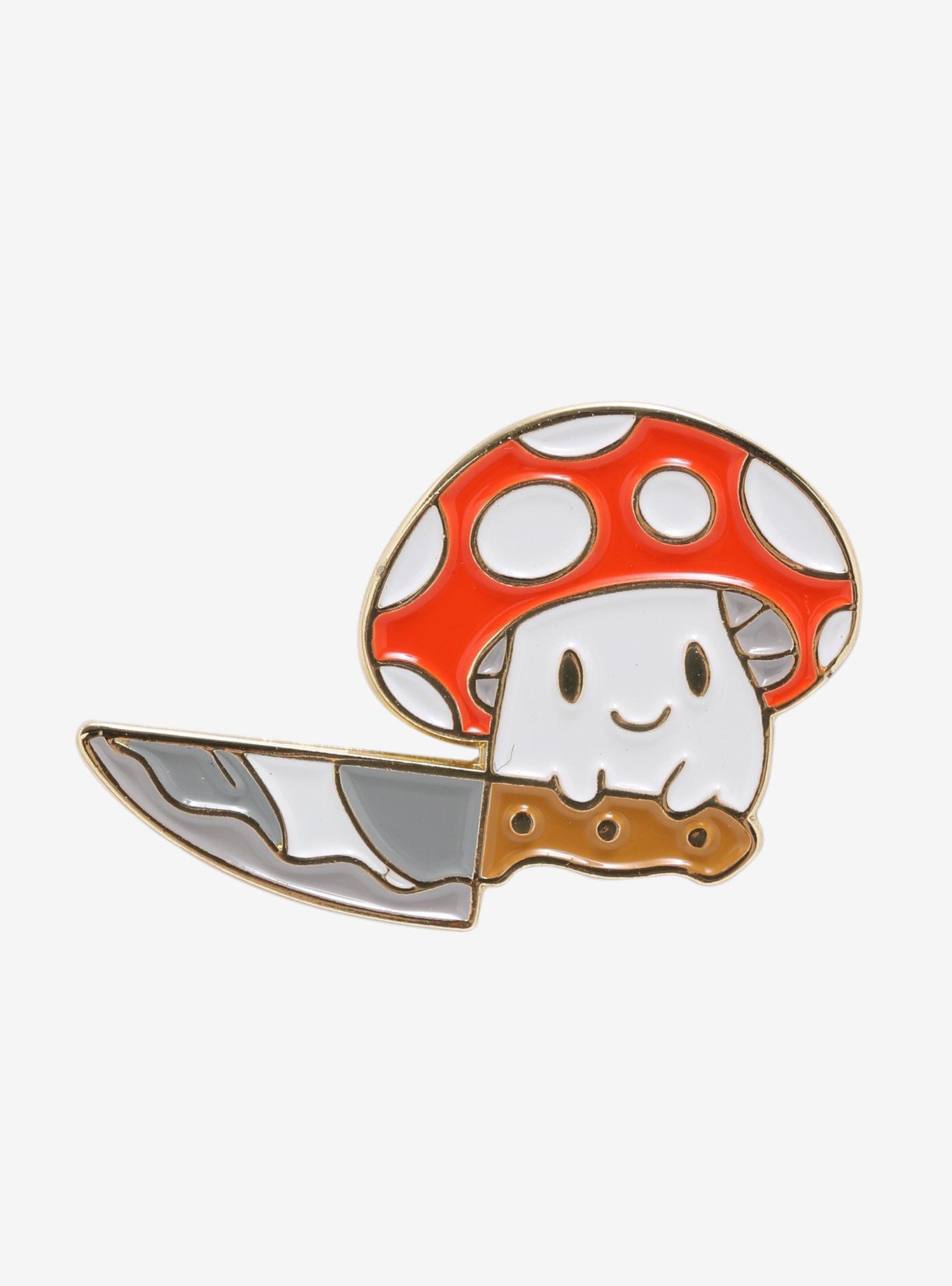 Cute & Deadly Mushroom Enamel Pin, , hi-res
