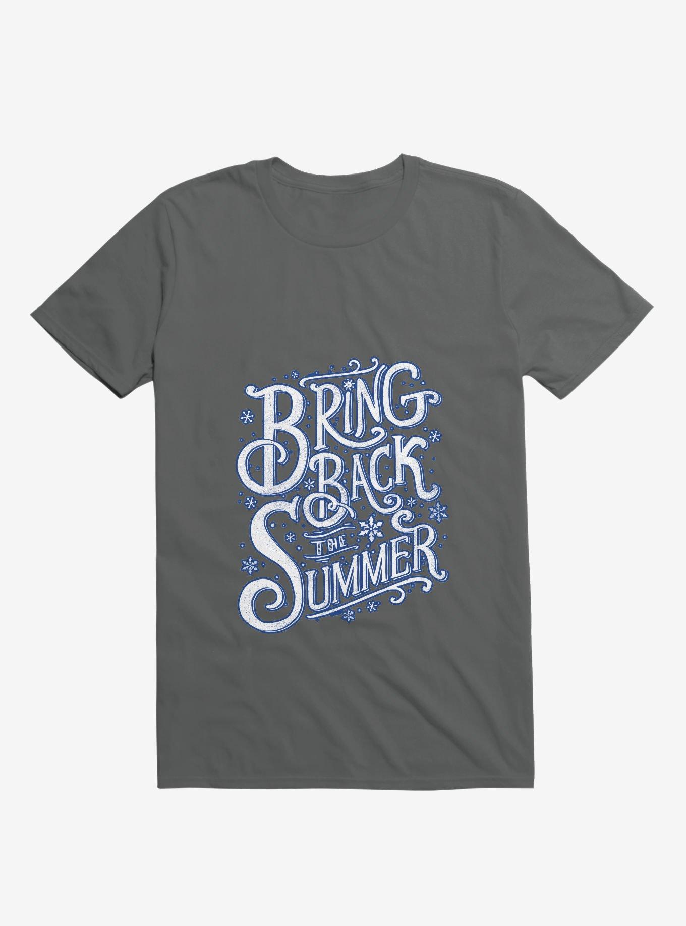 Bring Back The Summer Charcoal Grey T-Shirt, CHARCOAL, hi-res