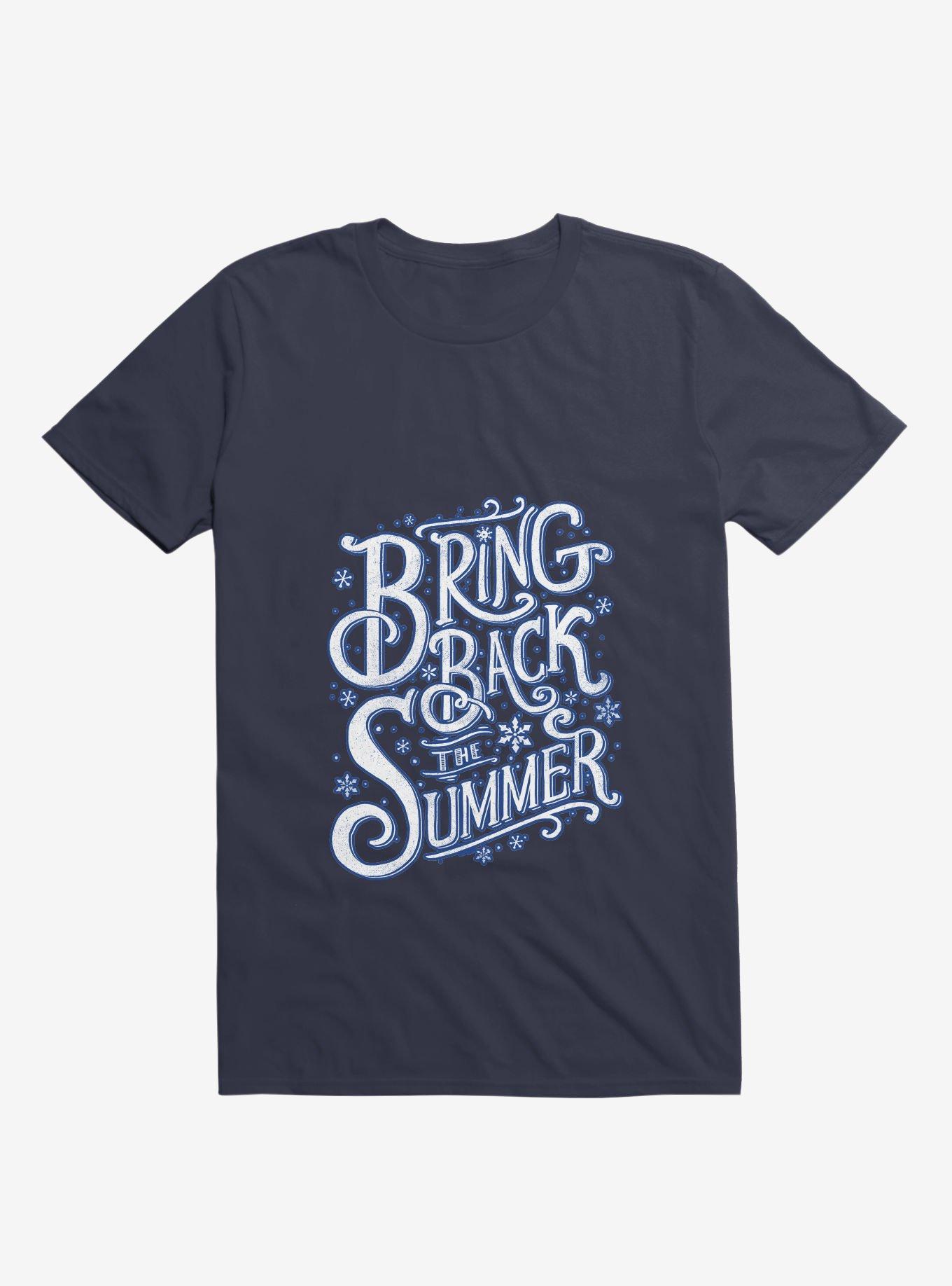 Bring Back The Summer Navy Blue T-Shirt, , hi-res