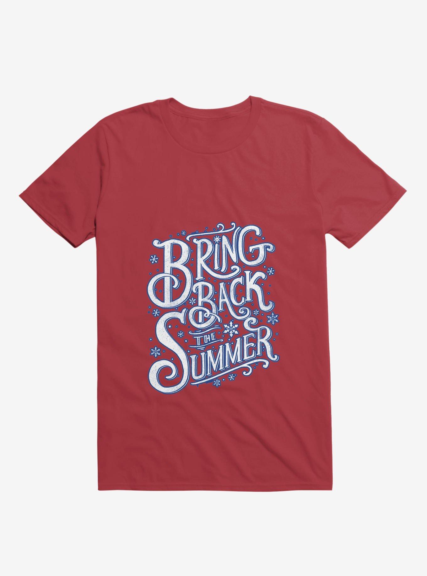 Bring Back The Summer Red T-Shirt, RED, hi-res