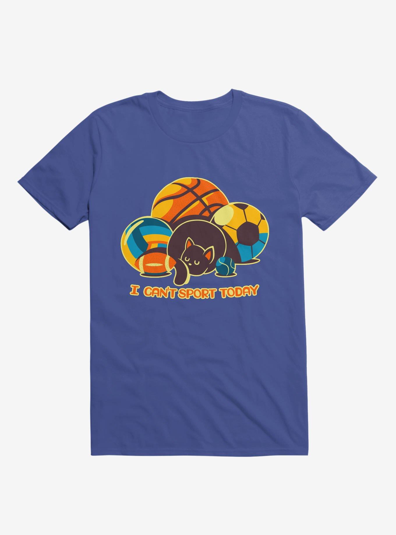 I Can't Sports Today Royal Blue T-Shirt, , hi-res