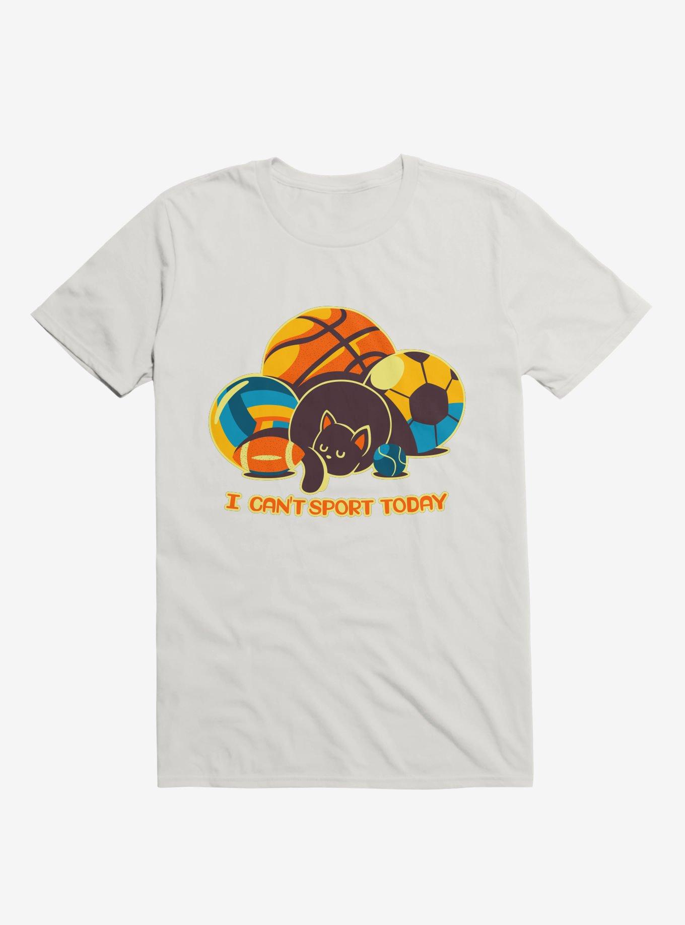 I Can't Sports Today White T-Shirt, , hi-res