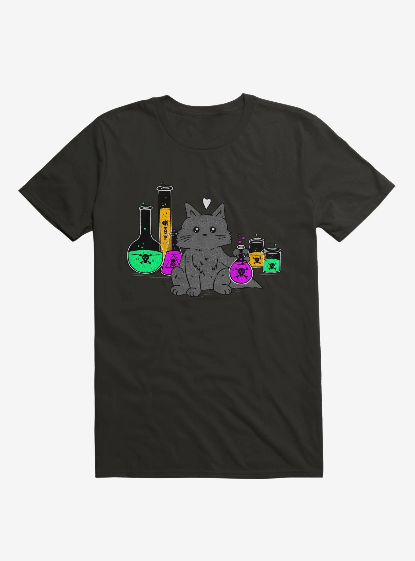 I Think My Cat Wants To Kill Me Black T-Shirt, BLACK, hi-res
