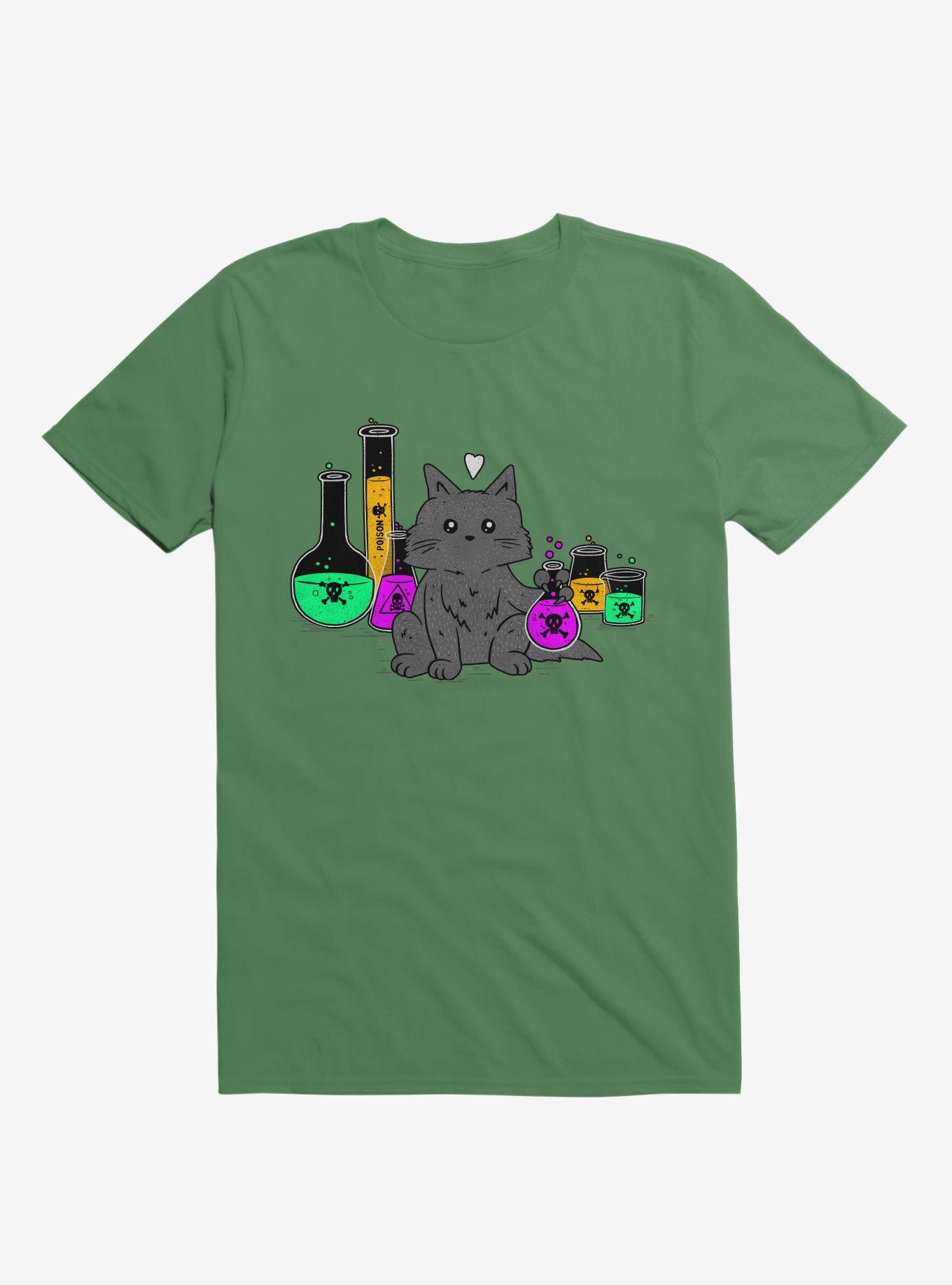 I Think My Cat Wants To Kill Me Kelly Green T-Shirt, , hi-res