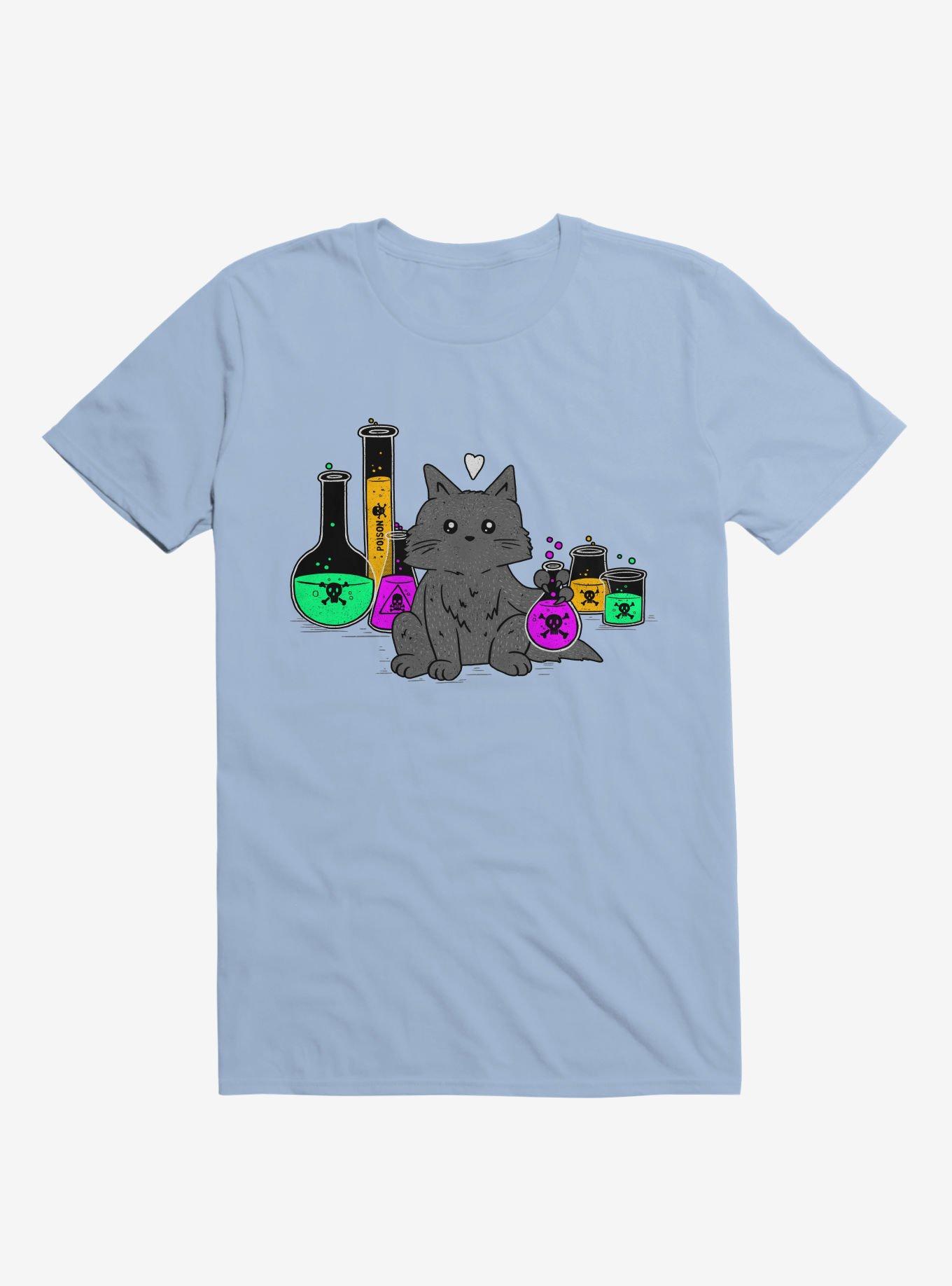 I Think My Cat Wants To Kill Me Light Blue T-Shirt, , hi-res