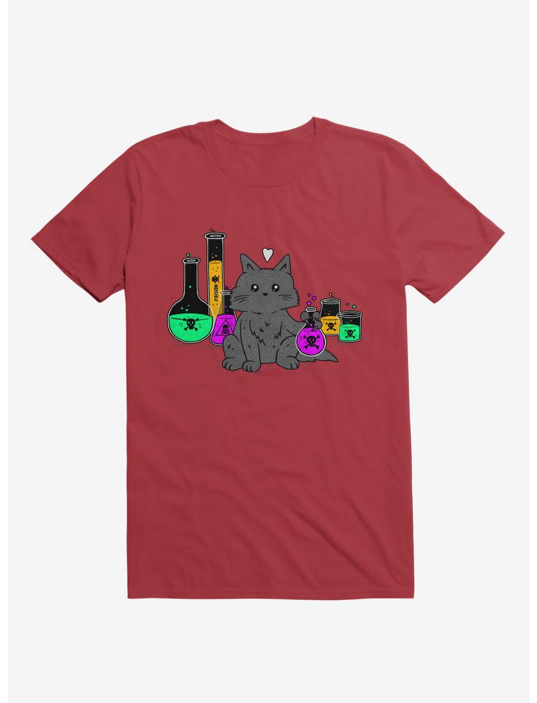 I Think My Cat Wants To Kill Me Red T-Shirt, RED, hi-res