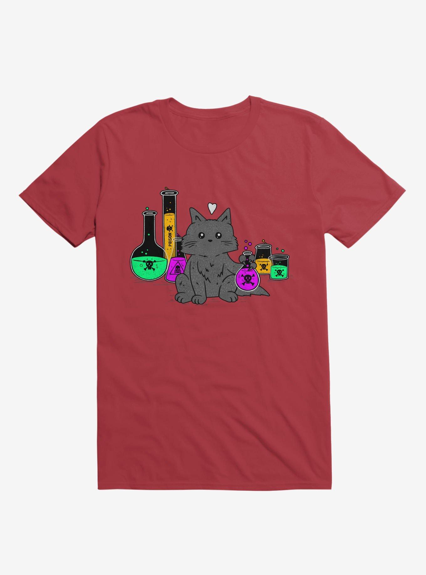 I Think My Cat Wants To Kill Me Red T-Shirt, , hi-res