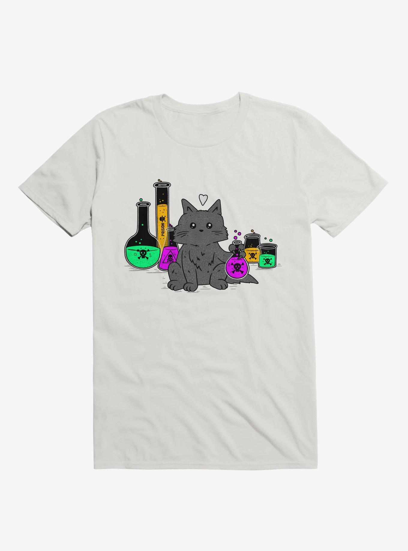 I Think My Cat Wants To Kill Me White T-Shirt, , hi-res