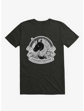 Hardcore Unicorn Black T-Shirt, , hi-res