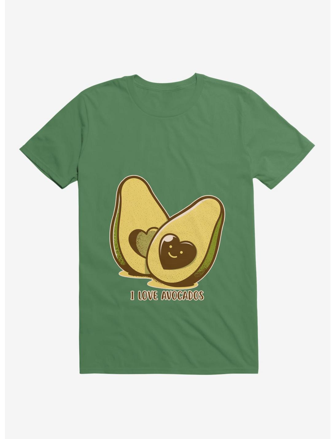 I Love Avocados Kelly Green T-Shirt, KELLY GREEN, hi-res