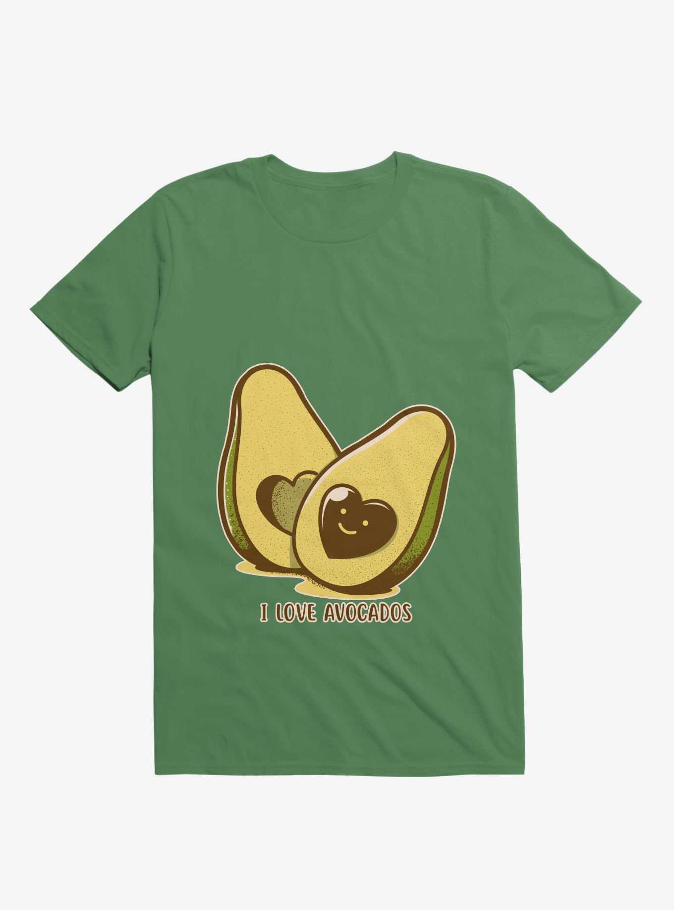 I Love Avocados Kelly Green T-Shirt, , hi-res