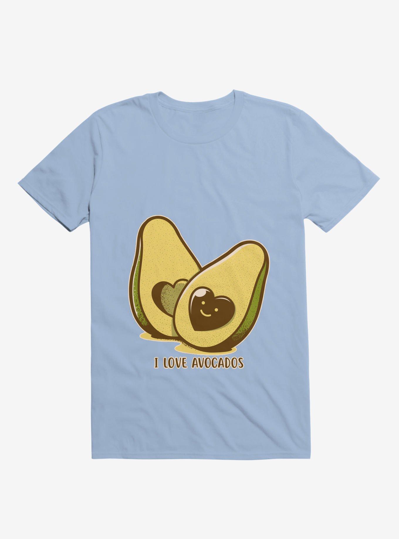 I Love Avocados Light Blue T-Shirt, LIGHT BLUE, hi-res