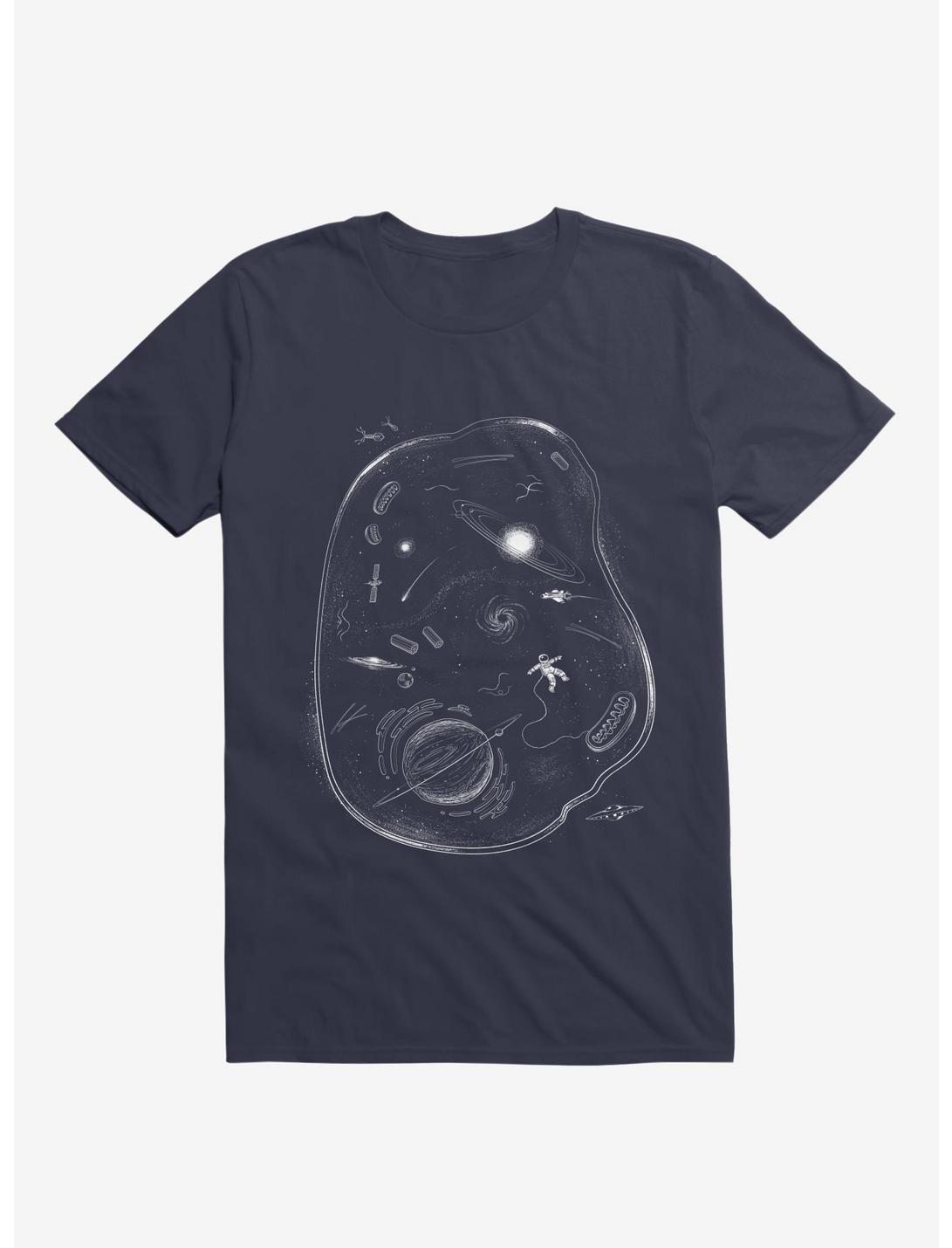 We Are Made Of Stars Navy Blue T-Shirt, NAVY, hi-res