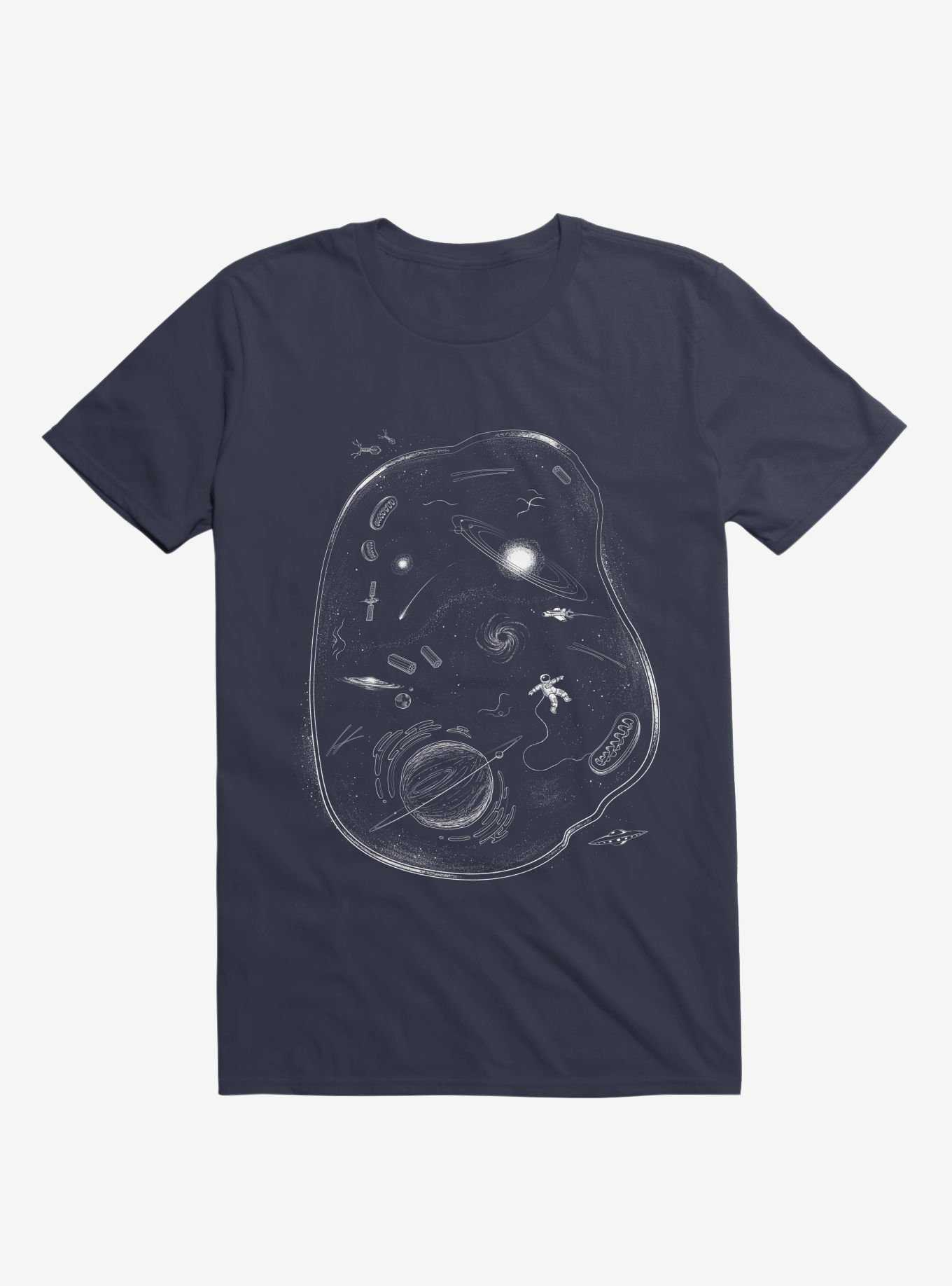 We Are Made Of Stars Navy Blue T-Shirt, , hi-res