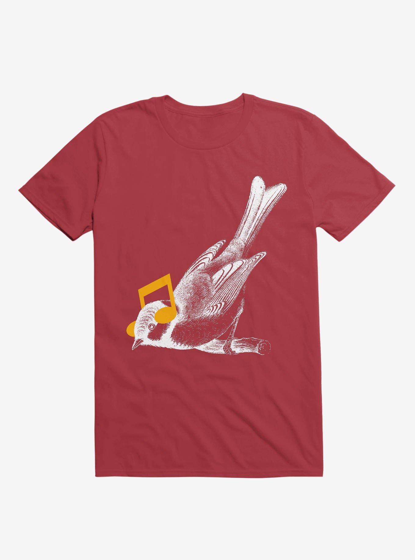 Listening To Your Heart T-Shirt, RED, hi-res