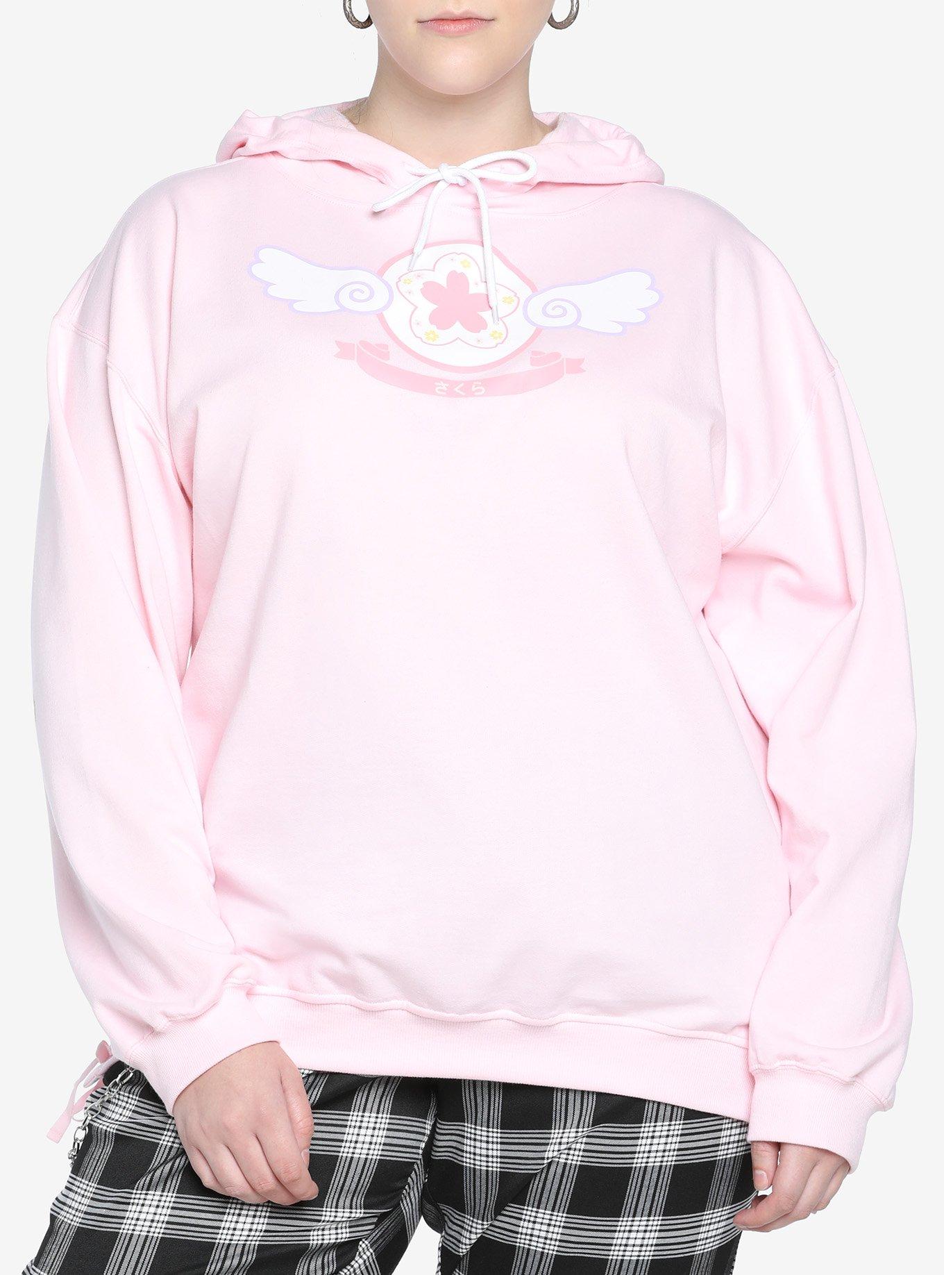 Kawaii Wings Lace-Up Girls Hoodie Plus Size, MULTI, hi-res