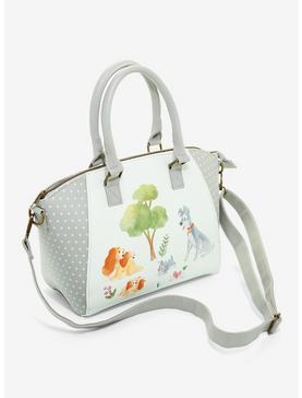 Loungefly Disney Lady And The Tramp Watercolor Satchel Bag, , hi-res
