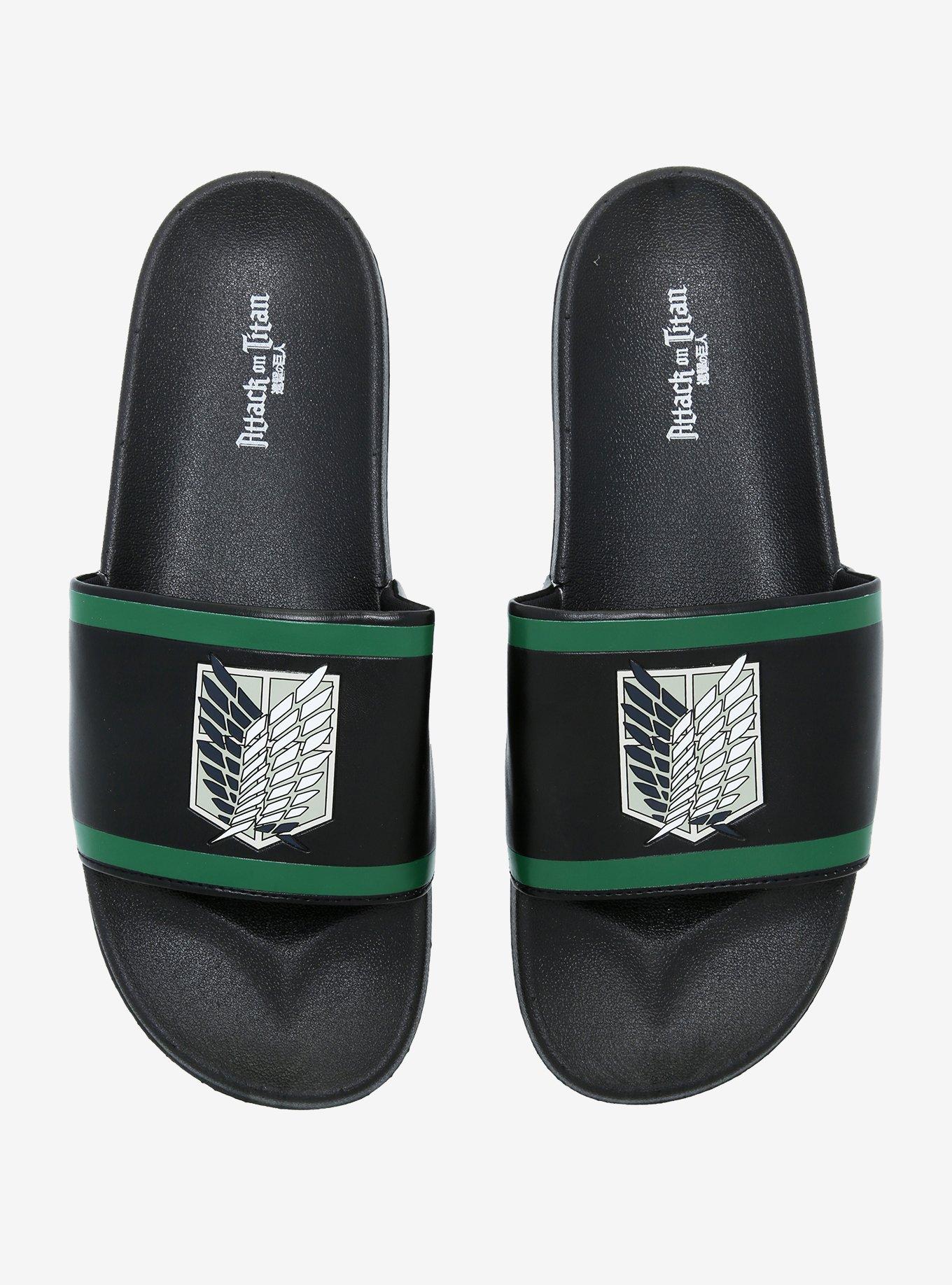 Attack On Titan Scouting Legion Slide Sandals, MULTI, hi-res