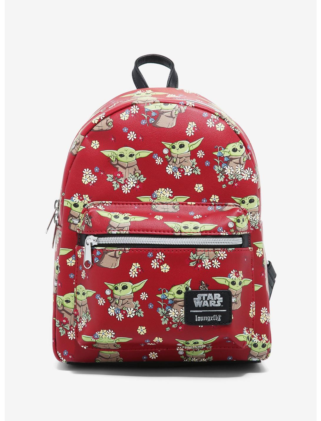 Loungefly Star Wars The Mandalorian The Child Floral Mini Backpack, , hi-res