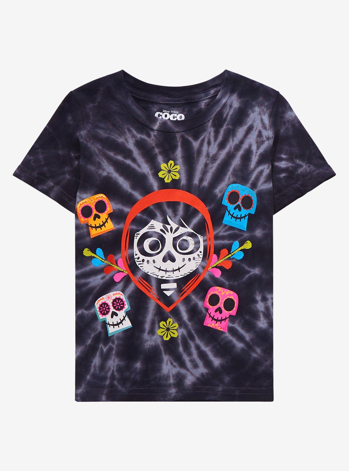 Disney Pixar Coco Miguel Sugar Skull Tie-Dye Toddler T-Shirt - BoxLunch ...