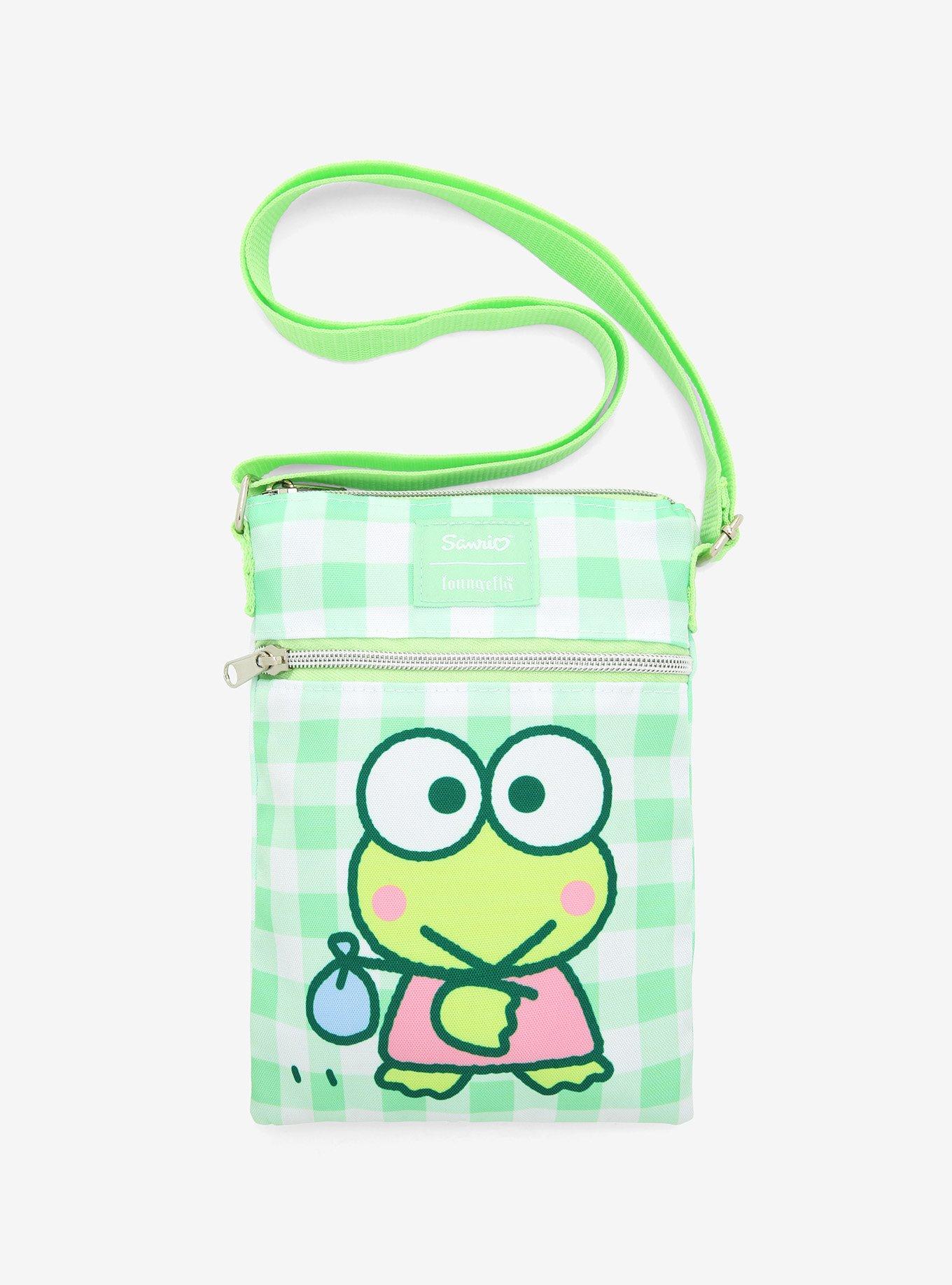 Loungefly Keroppi Gingham Passport Crossbody Bag