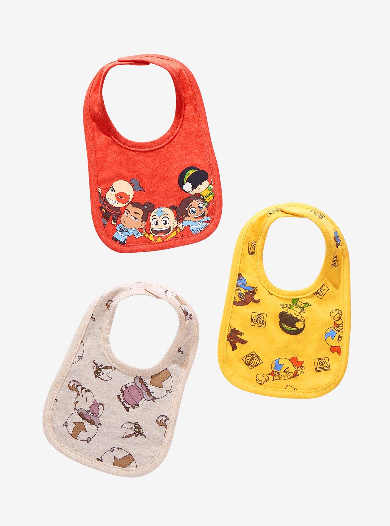 Avatar: The Last Airbender Chibi Gaang Infant Bib Set, , hi-res