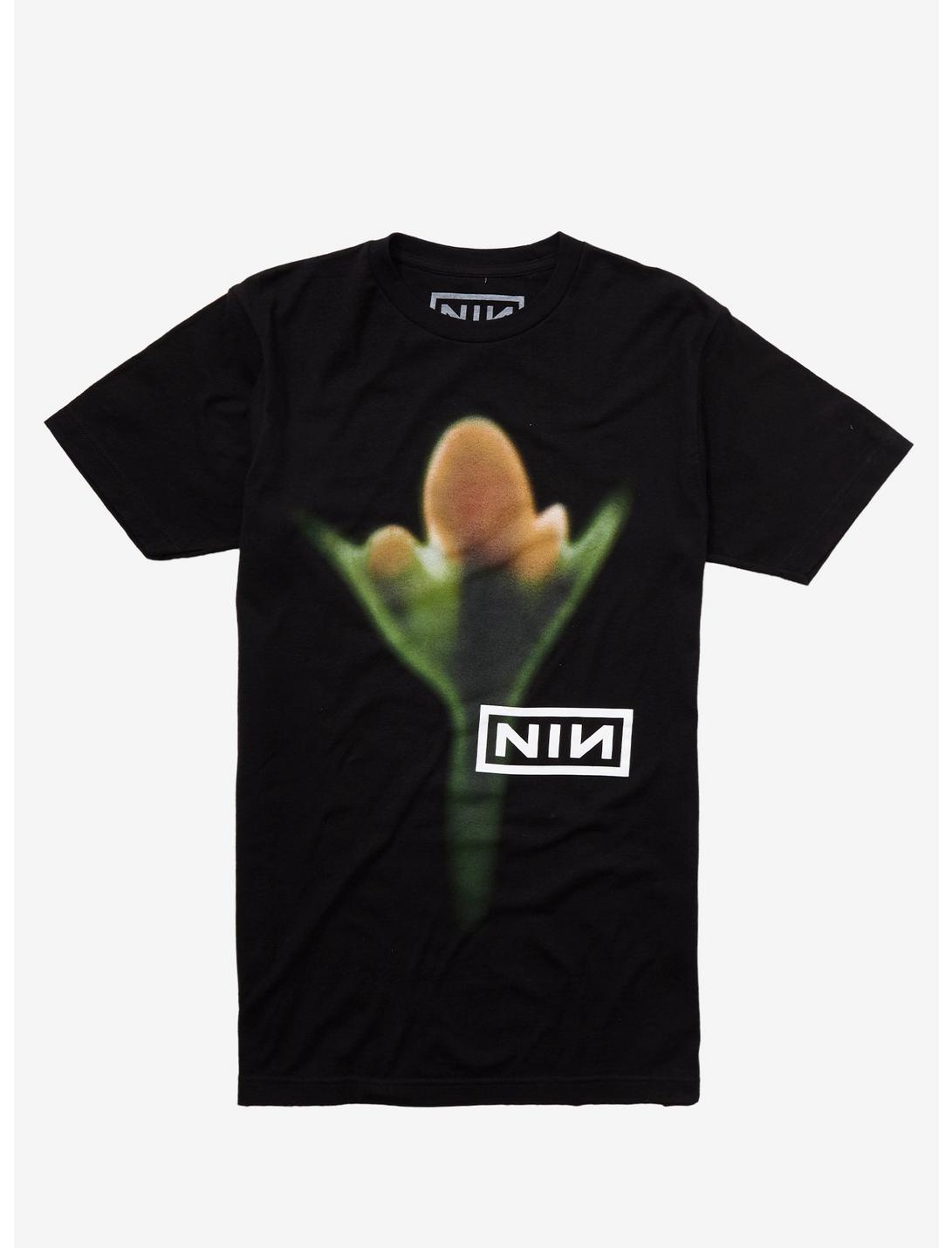 Nine Inch Nails Blurry Flower T-Shirt, BLACK, hi-res