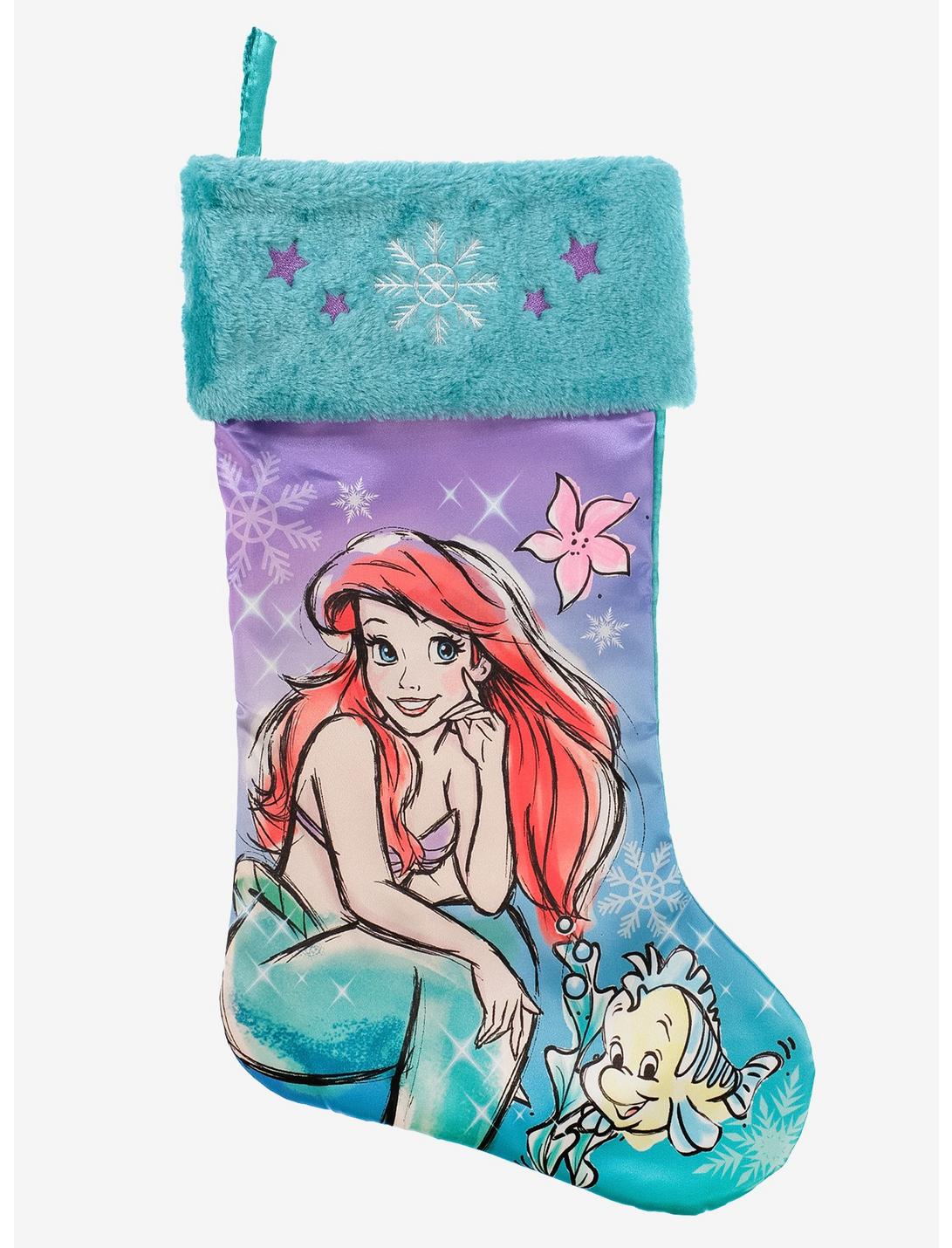 Disney The Little Mermaid Teal & Purple Ariel Stocking, , hi-res