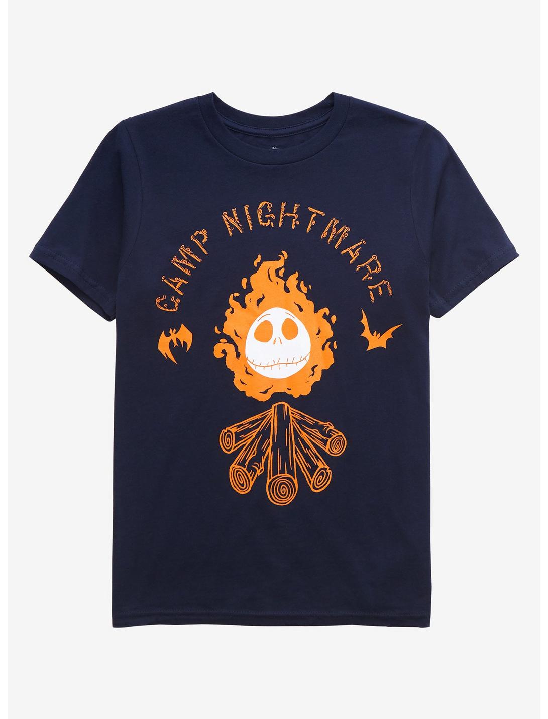 Disney The Nightmare Before Christmas Camp Nightmare Youth T-Shirt - BoxLunch Exclusive, NAVY, hi-res