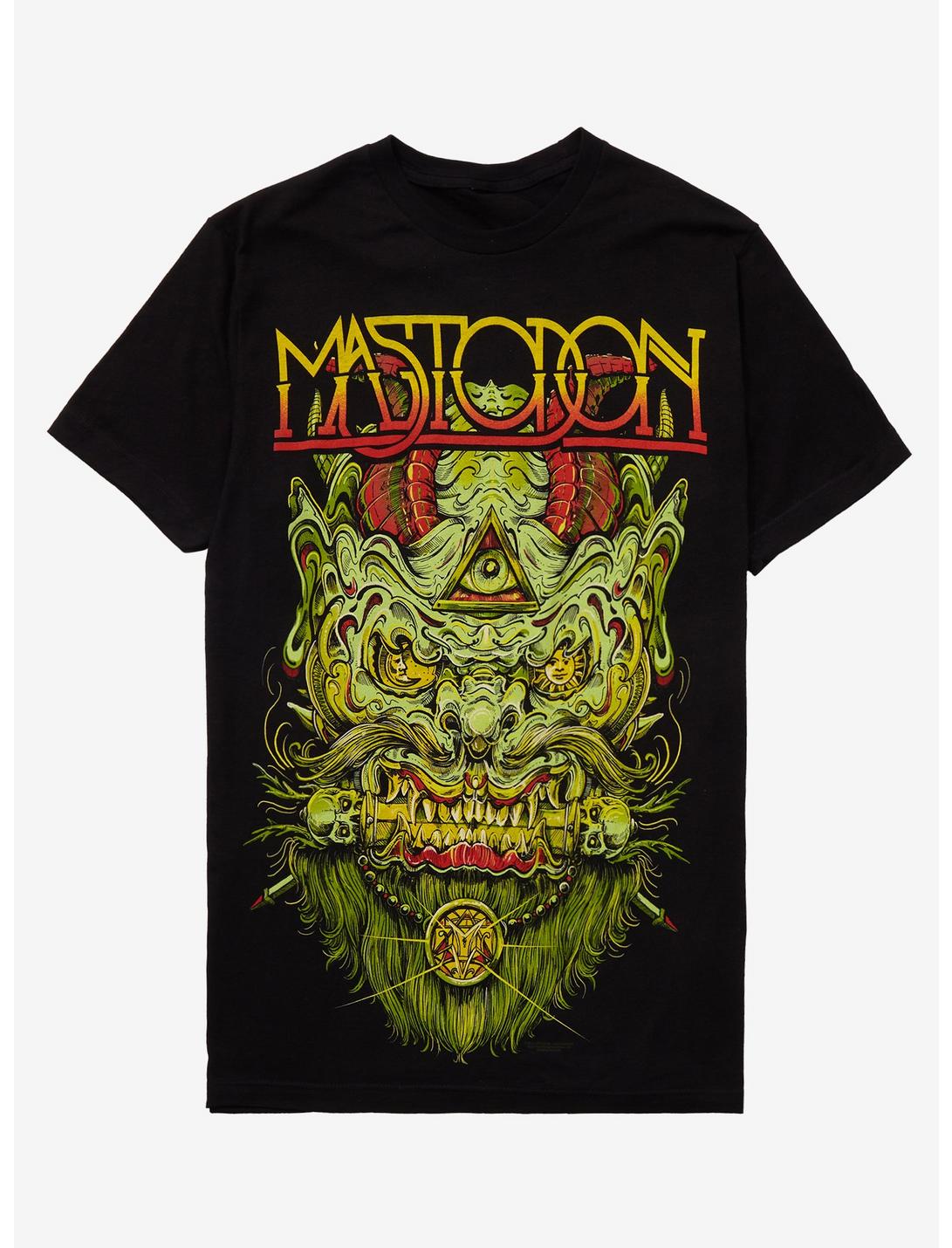 Mastodon Melted Demon Head T-Shirt, BLACK, hi-res