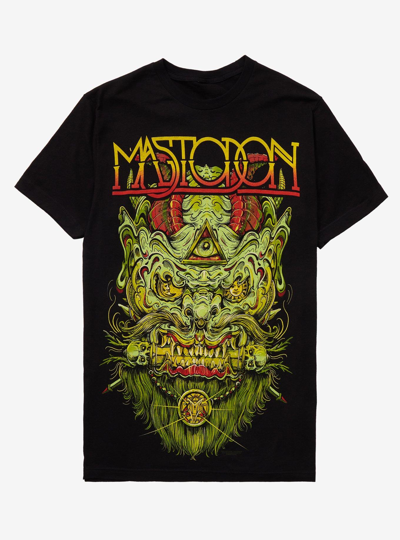 Mastodon Melted Demon Head T-Shirt, BLACK, hi-res