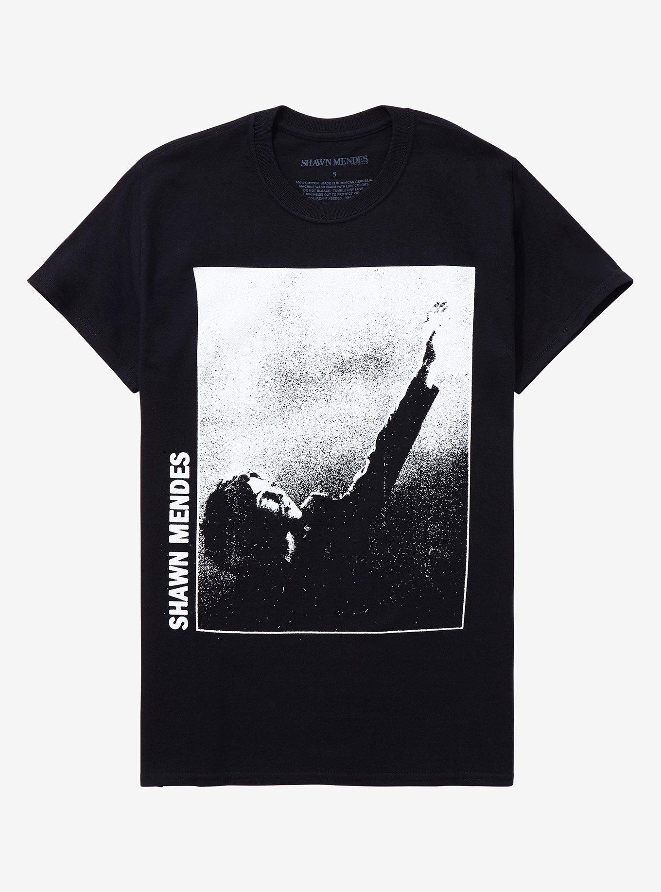 Shawn Mendes Black & White Photograph T-Shirt, BLACK, hi-res
