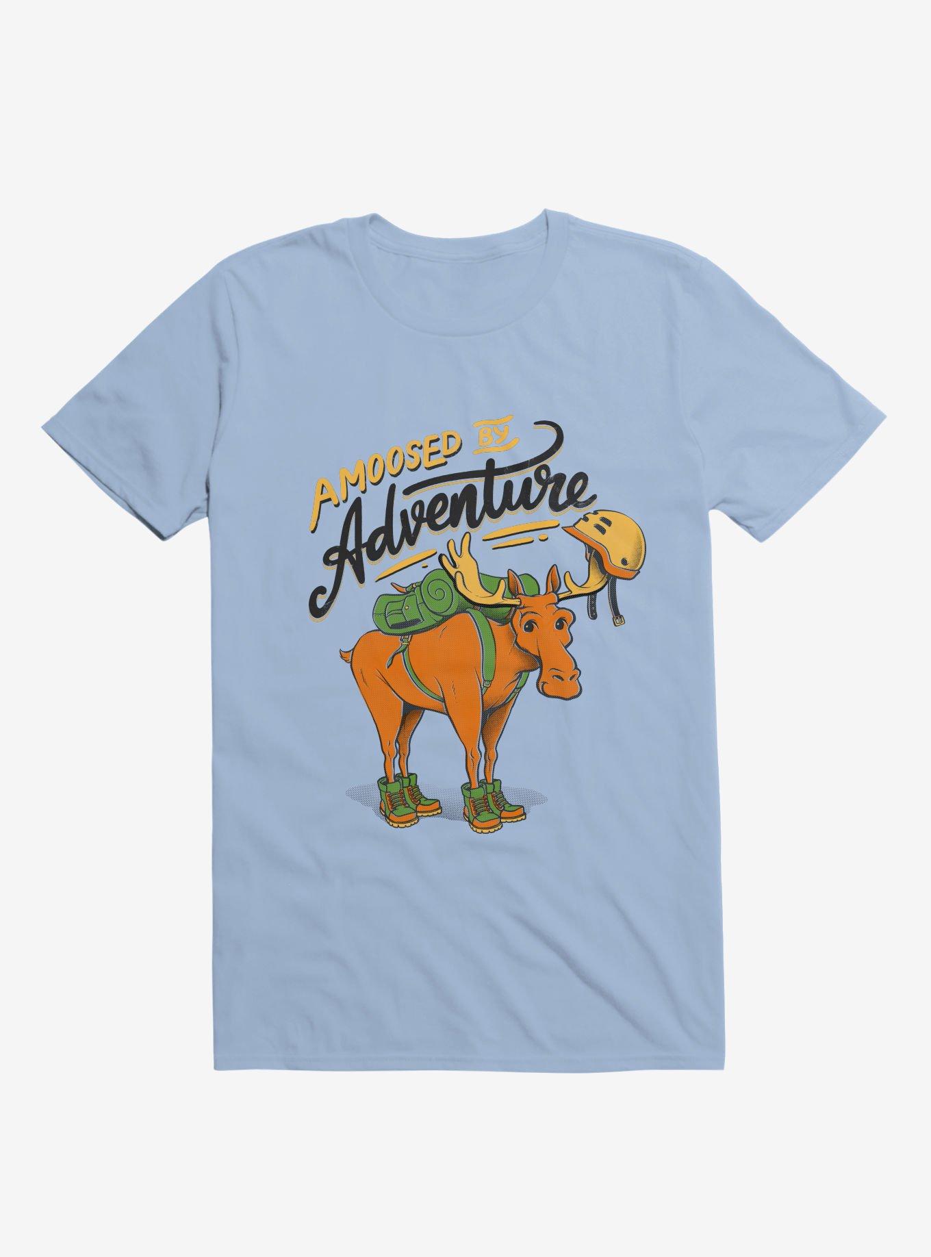 Amoosed By Adventure Light Blue T-Shirt, , hi-res