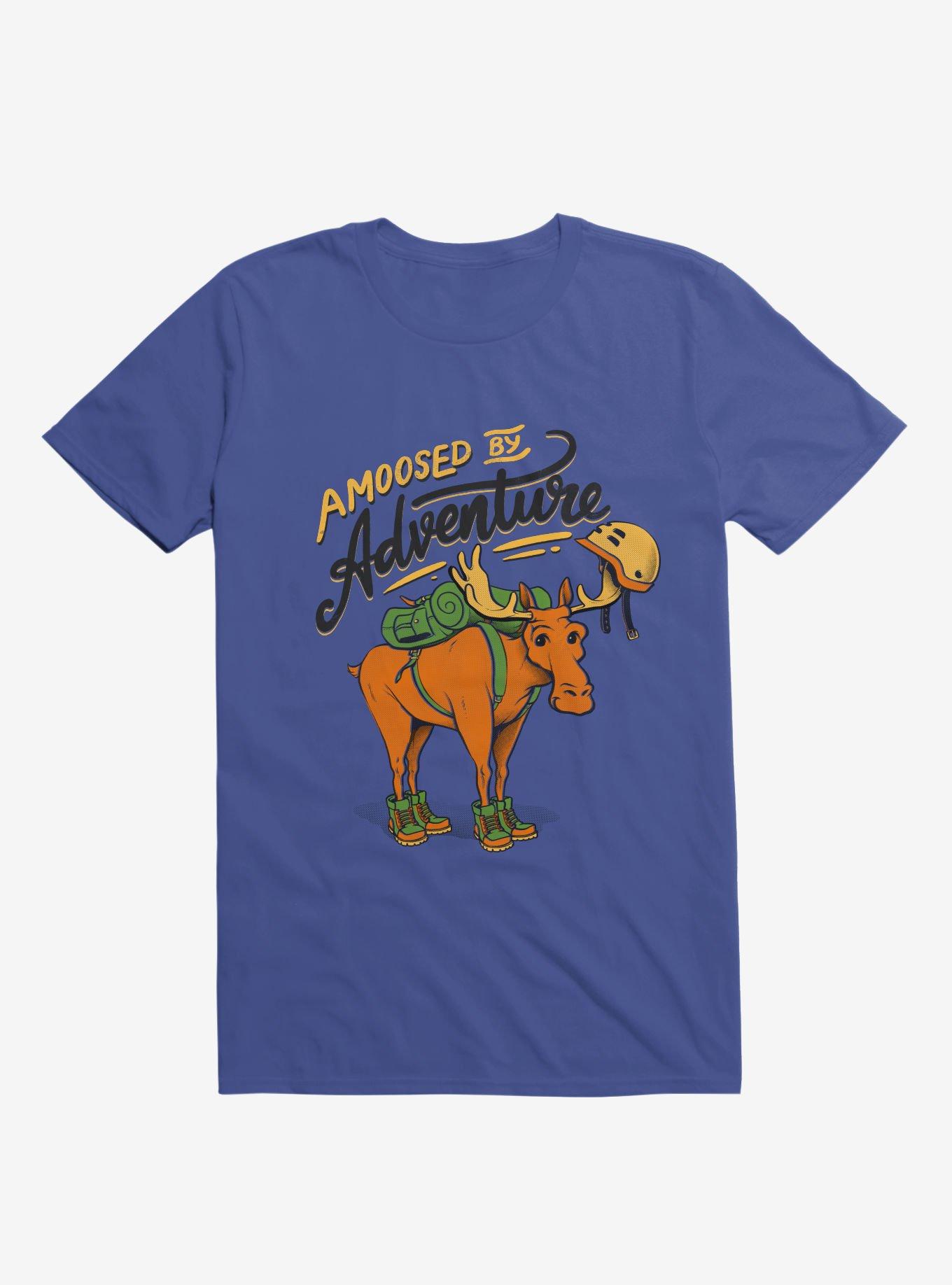 Amoosed By Adventure Royal Blue T-Shirt, , hi-res