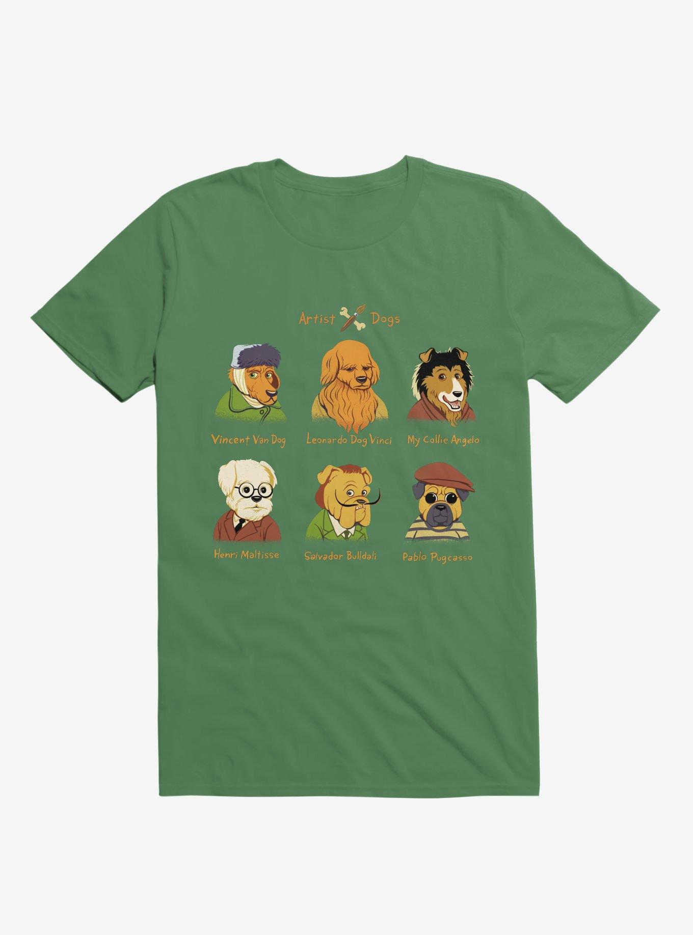 Artist Dogs Kelly Green T-Shirt, KELLY GREEN, hi-res