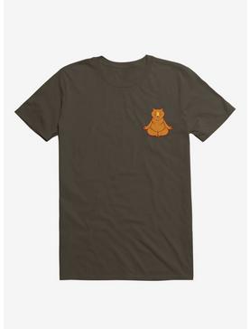Bear Animals Meditation Zen Buddhism Brown T-Shirt, , hi-res