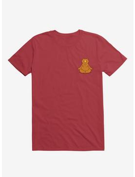 Bear Animals Meditation Zen Buddhism Red T-Shirt, , hi-res