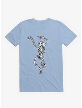 Dancing Skeleton Light Blue T-Shirt, , hi-res
