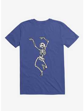 Dancing Skeleton Royal Blue T-Shirt, , hi-res