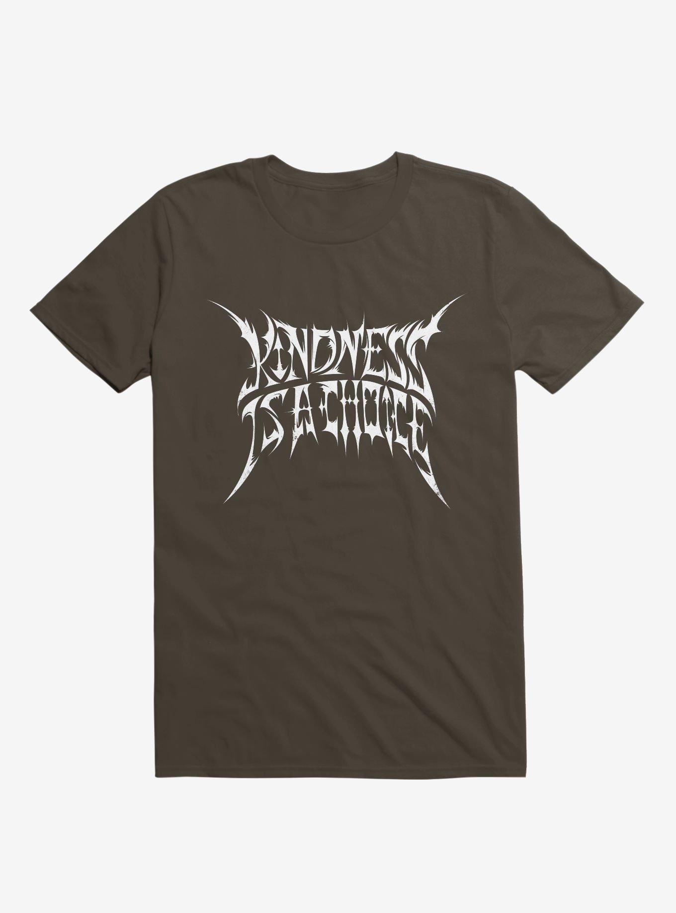 THRDLESS Kindness Is A Choice Brown T-Shirt