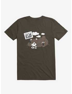 If You Love Me Let Me Sleep II Bear Brown T-Shirt, , hi-res