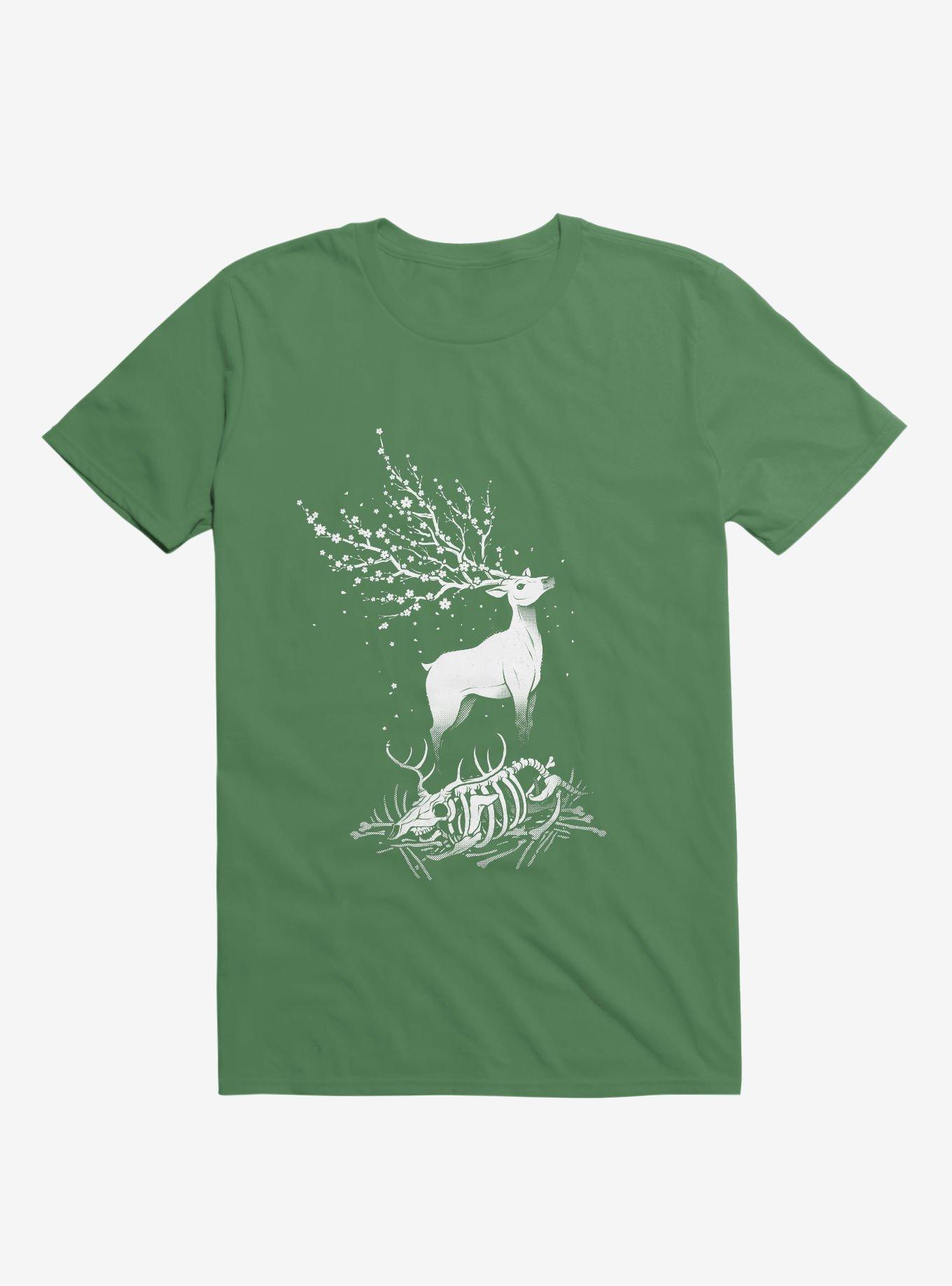 Life After Death Reborn Deer Kelly Green T-Shirt, , hi-res