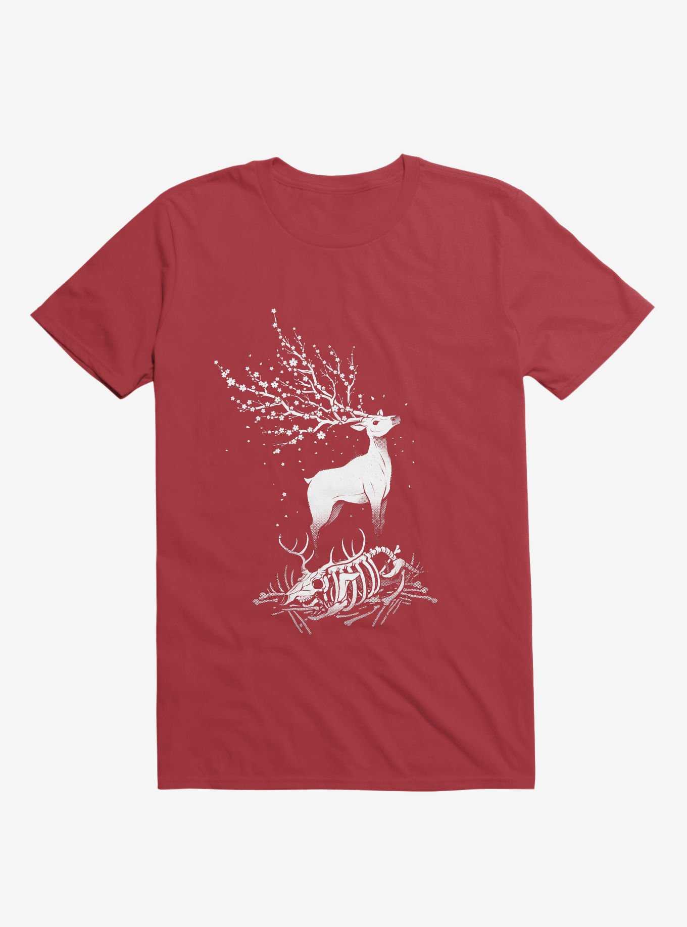 Life After Death Reborn Deer Red T-Shirt, , hi-res