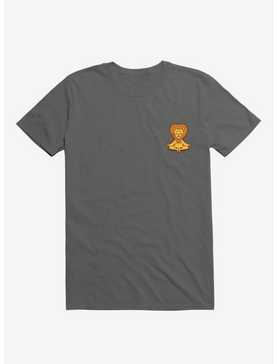 Lion Animals Meditation Zen Buddhism Charcoal Grey T-Shirt, , hi-res
