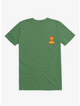 Lion Animals Meditation Zen Buddhism Kelly Green T-Shirt, , hi-res