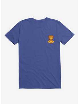 Lion Animals Meditation Zen Buddhism Royal Blue T-Shirt, , hi-res
