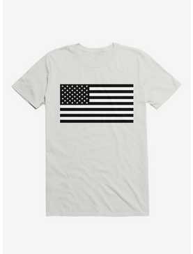 The United States Flag, Black And White T-Shirt, , hi-res